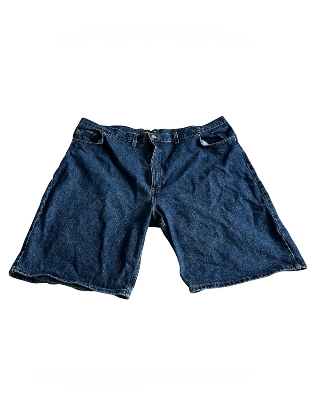 Faded Glory Jean Shorts Mens 44 (Fits 44x10) Blue Relaxed Fit Denim Jean Jorts